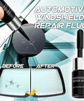 Windshield Chip And Crack Repair Kit With Glass Repair Fluid, DIY Car Glass Fix product image showing cracked glass fix