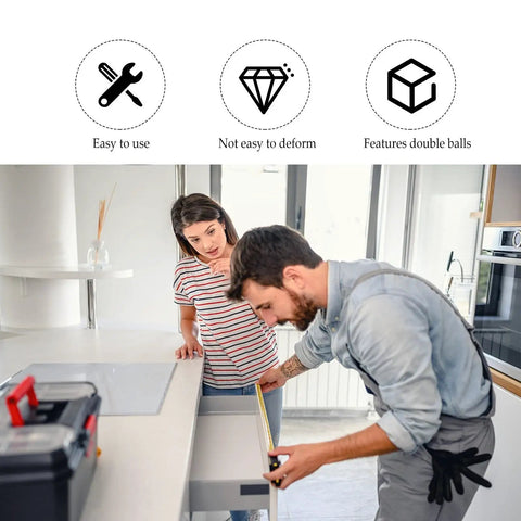 Cupboard Door Bead Roller Catch Set With Double Balls Cold Rolled Steel Construction installation in kitchen drawer