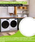 Washer Gasket Clamp Assembly With Spare Tension Spring Quick And Easy Repair Kit in laundry room with washer