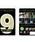 Self-Charging Outdoor Address Number 9 Waterproof Illuminated House Digit No Batteries No Wiring No Solar Panels