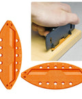 Dead Simple #20 Slide In Plastic Biscuit Connectors For Shop And Cabinet Builds displayed from multiple angles on a wooden surface.