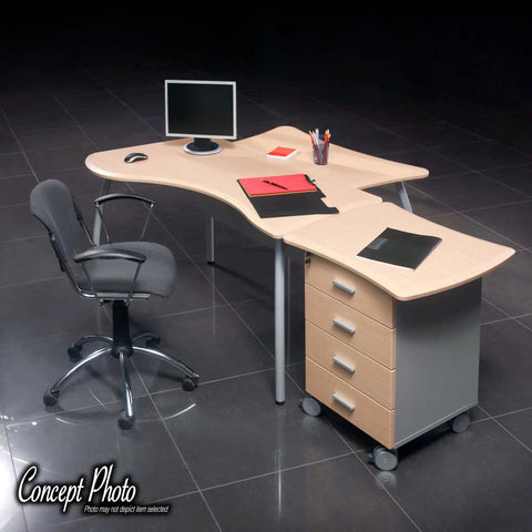Heavy Duty Hooded Twin Wheel Casters With Locking Brake And Full Swivel Action Black Nylon Tires Mounted On Zinc Plated Steel Axles Provide Super Smooth Gliding In This No Hassle Four Pack Bundle on office desk and chair.