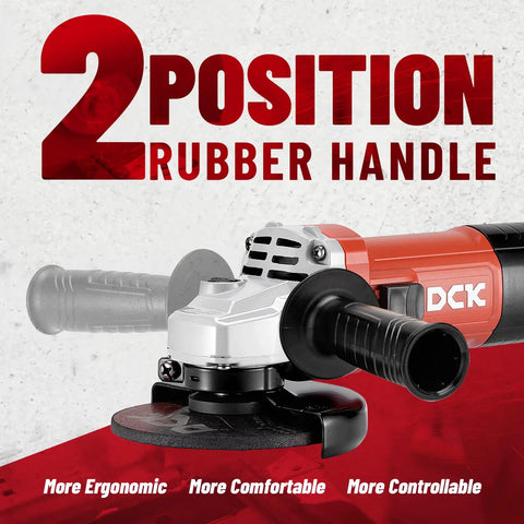 Beast 9 Amp Angle Grinder 4-1/2 Inch Electric Power Tool With 11,800 RPM, Auxiliary Handle And 2 Safety Guards, 6 Discs Included.