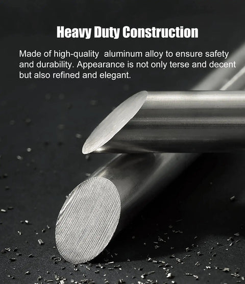 Close-up of aluminum alloy rods for Wood And Glass Doors Entry Door Handle Set Large Double Sided Barn Door Handles