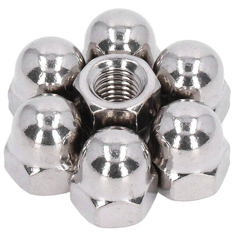 Dope 50Piece 304 Stainless Steel Cap Nut Set For Fastener Repairs And Machine Maintenance Plus Rustproof Gear That Will Keep Your Vehicle Running Smooth, 304 SS cap nuts