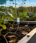 Garden with drip irrigation system and 200 Pack 4 Inch Galvanized U Shaped Garden Staples For Drip Irrigation Soaker Hose And Tubing Ground Stakes Pro Grade Heavy Duty For One Eighth To One Half Inch Lines Weed Barrier Durable Rust Resistant.