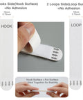 Heavy Duty Large Picture Hanging Strips 32 Adhesive Strips 16 Pairs No Nails No Damage Wall Hangers closeup detail of hook and loop design