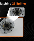 Pro Rock Solid Zinc Alloy Wheel Locking Hubs For Suzuki Samurai Vitara Jimny 26 Spline Axle Connectors showing 26 spline detail.