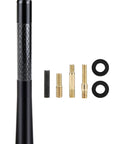 Short Carbon Fiber Car Antenna Mast 4.7 Inch Replacement with adapters for Ford Dodge Toyota Nissan Mazda, black finish