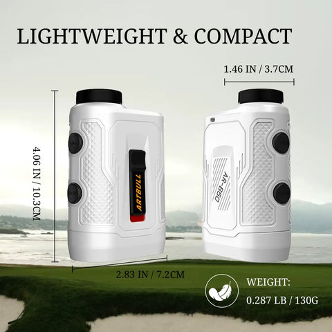 Ready To Roll Golf Rangefinder With Slope Compensation And Pin Lock Vibration Hits 650 Yard Mark Magnetic Mount Crisp Flag Seeks Smooth Tracking For Tight Fairways And Backcountry Scoping Runs