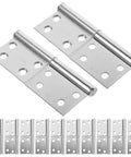 Flag Shaped Lift Off Hinges In Stainless Steel Six Pairs Detachable Hinges For Wardrobes And Cabinets