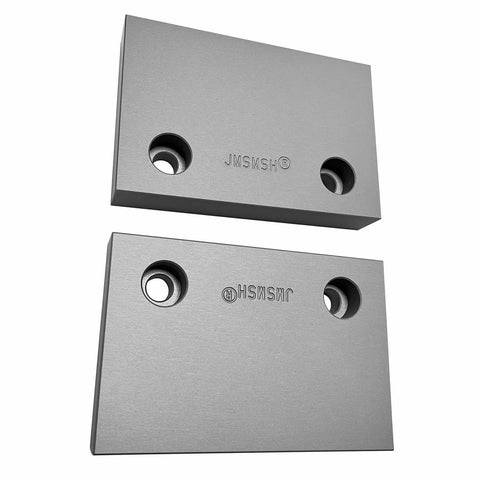Heavy Duty 6 Inch Machinable Aluminum Soft Jaws For Kurt Vises Set Of Two Hella Tough Hard Anodized 6061 Alloy Badass Grip For CNC Milling And Workshop Projects