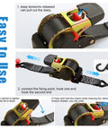 Two Pack 2 Inch Retractable Ratchet Straps With Storage Bag, Self Retracting Tie Down Straps 15 Ft, 3,300 Lb Break Strength