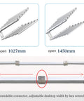 Beefy Aluminum Telescopic Cabinet Drawer Slide Rail For Concealed Desks And Kitchen Countertops 1450mm open view