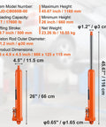 8 Ton Hydraulic Long Ram Jack For Engine Hoists And Cranes, Heavy Duty Hydraulic Ram Cylinder With Double Piston Pump