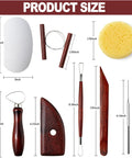 8 Piece Clay Sculpting Tools Set For Polymer Clay Air Dry Clay And Pottery Perfect For Beginners To Pros Sculpey Crafting Modeling And DIY Ceramics
