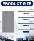 24 Pack Welding Practice Kit With 2x4 Inch Coupons In 9 Gauge, 11 Gauge, 14 Gauge, 16 Gauge Mild Steel, size diagram