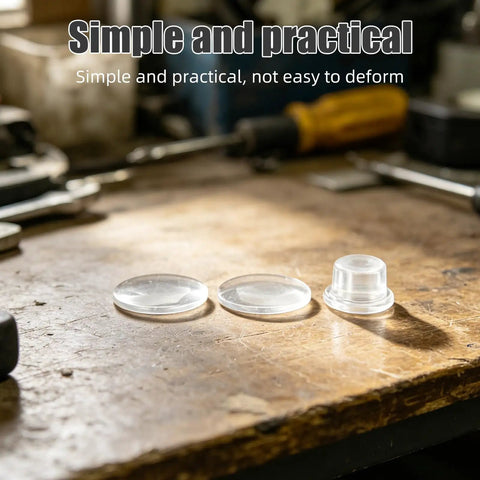 Workshop table with 3 Pack Silicone Door Stoppers For Wall Protection With Adhesive Cylindrical Knob Shields Quiet And Durable