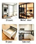 Modern living room, kitchen, white drawer, and minimalist closet doors ideal for 10 Pack Ultra Thin Large Magnet Cabinet Door Catches.