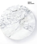 12 Inch Solid Marble Lazy Susan Turntable With Buttery Smooth Swivel Base For Zero Fuss Kitchen Countertop Organization