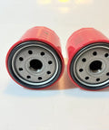 Two Pack Spin On Lube Filters For Deutz Engines And Bobcat Loaders Replaces 1163420 1185100 showing top filter view.