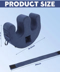 Easy Bedridden Patient Turning Pillow With Handle Hole U Shaped Velvet Nursing Pillow shown with dimensions 18.5x15.7x24 inches.