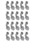 20 Pack Liquid Tight Connectors 3/4 Inch NPT 90 Degree PVC Conduit Fittings for flexible wire cable wiring.
