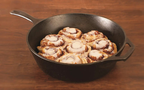 5 Quart Pre Seasoned Cast Iron Deep Skillet With Teardrop And Assist Handles For Oven Stove Grill Or Campfire Cooking Go To Pan