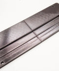 Bosch PTS10 Table Saw Zero Clearance Throat Plate Insert With Two Piece Design shown in a dark durable build
