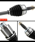 Detailed view of CV Axle Shaft Assembly Front Right Passenger Side For Honda CRV 2007 2008 2009 2010 2011 2012 2013 2014 2.4L L4 Replacement Axle Built For Long Lasting Strength And Quick No Hassle Install No ABS Ring Included