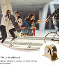Heavy Duty V Groove Wheel Sliding Gate Track Rollers Two Pack Steel Roller Kit Rust Resistant Coating shown with people having fun.