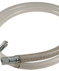 6 foot discharge hose with steel hook for 17 Gallon Low Profile Truck Drain With 120V Electric Pump for no sweat fluid cleanup