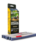 6000 Grit Knife And Tool Sharpener Replacement Belts Kit packaging with six purple micromesh belts displayed