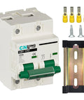 Heavy Duty Solar Disconnect Switch Rated For 125 Amps And 1000V DC with DIN rail mount and thermal trip for reliable circuit isolation.