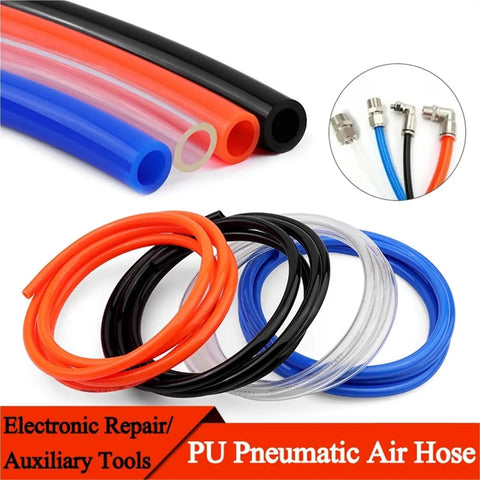 Top Shelf Heavy Duty Polyurethane Air Hose And Pneumatic Tube Two To Sixteen Millimeter Clear Compressor Pipe Fuel Line colorful  hoses and connectors.