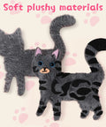 Kids Sewing Kit For Beginners With 12 Easy DIY Plush Toy Projects Dog Cat Stuffed Animals Set soft plush cat materials