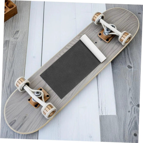 Skateboard with Grippy Waterproof Grip Tape Sheets For Skateboards And Scooters High Traction Non Slip PVC Sandpaper 33 by 9 Inches