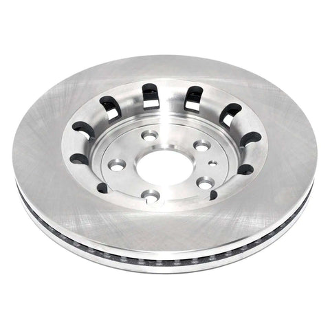 Front Vented Brake Rotor For Late Model Cars And Trucks - Heavy-Duty Castings, Solid Metallurgy, And Multi-Vane Design