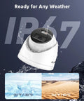 4K PoE Security Camera System All In One With 8 Channel NVR, 6 Outdoor 8MP Turret Cams, 2TB HDD, IP67 weatherproof design
