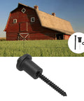 Heavy Duty Carbon Steel Barn Door Spacer Kit With Wall Mount Brackets Screws And Gasket Set For Secure Flush Installation shown
