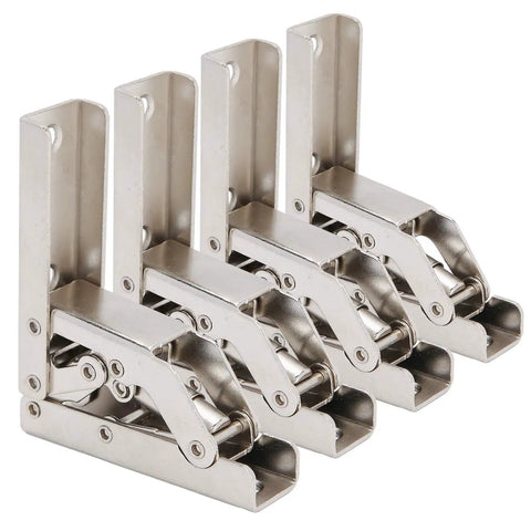 Four Pack Bridge Shaped Cabinet Hinges With Heavy Duty 10kg Capacity, Soft Close, Cold Rolled Steel Plated, Easy Install