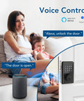 WiFi Keyless Entry Smart Lock With Touchscreen Keypad, Remote Unlock Via App, Bluetooth And WiFi Deadbolt in living room with voice control