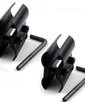 2 Pack Black Tube Barrel Mount Holder For Flashlight And Laser Torches With Hex Wrench Aluminum Alloy Mag Metal