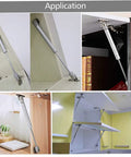 Gas Strut Cabinet Hinge Safety Lift Support No Fuss Soft Open And Down Lid Telescopic Door Gas Spring 6 Inch in use