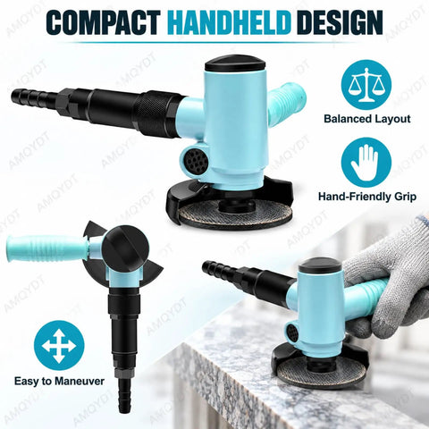 Top Tier Pneumatic Air Angle Grinder 4 Inch Metal Grinding And Polishing Workhorse with compact handheld design and easy maneuverability.