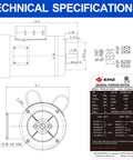 Rock Solid Two Horsepower Farm Duty Electric Motor 1725 Rpm Ac Pump Motor 115 208 230 Volt Nema 56c C Face Mount technical specifications diagram