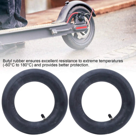 Inner Tube Replacement For No 9 Electric Scooter With Inflation Straight Mouth Durable Butyl Rubber Lightweight Design