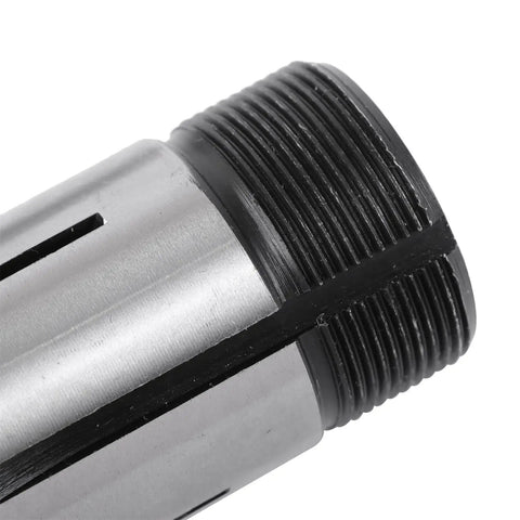 18 Piece 5C Collet Set 1/16 To 1/8 Inch With.0006 TIR Pro Grade Alloy Steel For CNC Milling Machines And Lathes Tool And Workpiece Clamping Kit With Durable Repeatable Hold, threaded 5C collet close-up