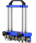 Sheet Metal Roller Two Station Bender For Roofing And Fabrication 0 To 100 Degree Bend Range With Large Rollers, Blue