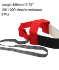 2 Pack ESD Anti Static Foot Heel Straps And Adjustable Wrist Strap Band For Grounding And Static Elimination In Electronics Workstations Ideal For Pros And Diy Enthusiasts For Assembly Repair Soldering Red, showing red strap with black heel band.